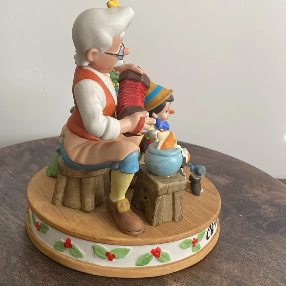 DISNEY CHRISTMAS 1989 LE PORCELAIN PINOCCHIO FIGURINE Disneyland 5th edition - Picture 4 of 11